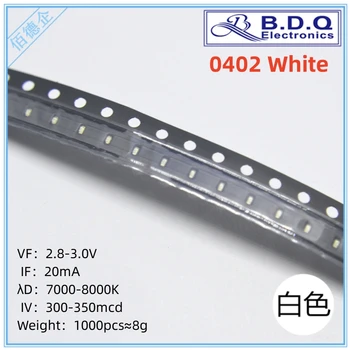 0402 Bijela Led Žarulje Perle SMD LED Light 1005 Light Diode Svijetle Visoke Kvalitete 100pc