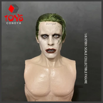 1/6 XT001 Muški Joker Master Ljeto Klaun 100% Ručni Rad Skulptura Glave Navoj za Presađivanje Kose je Pogodno za 12 