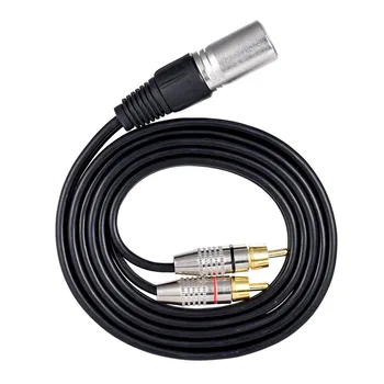 1 Priključak XLR na 2 Штекерам RCA Stereo Audio Kabel Priključak Y Razdjelnik Kabel za Mikrofon miješanje Konzole Pojačalo (1,5 M)