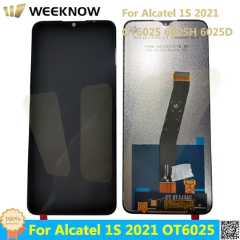 100% Muški AAA + Kvaliteta Za Alcatel 1S 2021 OT 6025H 6025H_EEA 6025D 6025D_EEA LCD zaslon + Zamjena Digitizer Touch screen