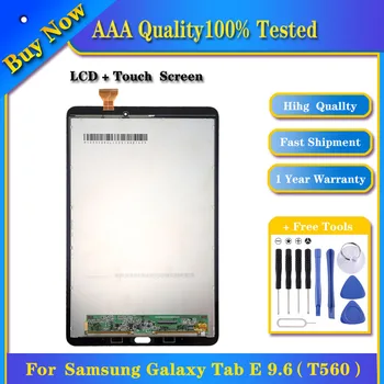 100% Muški Originalni LCD zaslon za Galaxy Tab E 9.6/T560/T561/T565 s Дигитайзером u Potpunosti Skupštini
