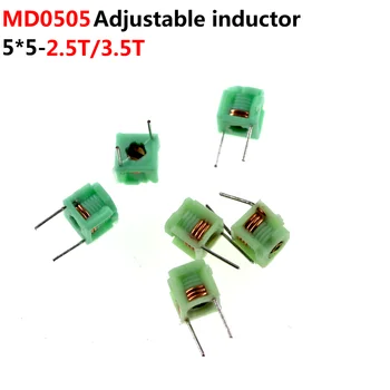 100pc Podesivi Induktor md0505 5*5 MD0505 1,5 2,5 T T 3,5 T 4,5 T 5,5 T Cast Induktor S Šuplja Induktivitet zavojnice md050-5X5