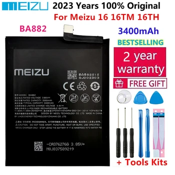 2023 100% Originalni kvalitetna baterija BA882 kapaciteta 3400 mah za telefon Meizu 16 16TM 16TH Baterije najnovije proizvodnje Bateria + alata