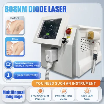 2023 808 nm 2000 W 755 1064 808 led laserski stroj za uklanjanje dlaka sa stalnim rashladne glavom bezbolan epilator
