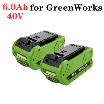 40 6.0 Ah Smjenski Litij Baterija za 6000 mah GreenWorks 29472 29462 Baterija G-MAX električni alati 29252 20202 22262 25312 L50