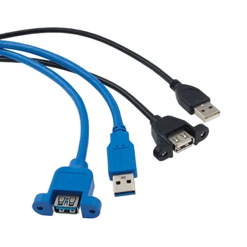 5 kom. cijev USB2.0 USB 3.0 kabel za muškarce i žene, produžni kabel sinkronizacija podataka, konektor bez vijka, nosač na ploču, konektor za hard RAČUNALA, pisača