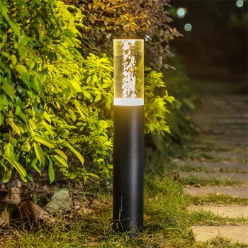 7 W Akril vanjski vrt krajolik lampa na stupu, vodootporan lampa za vile, aluminijska lampa za staze u dvorištu, travnjak