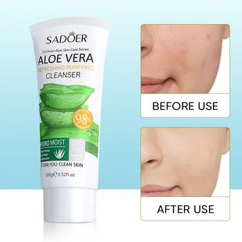 All English SADOER sredstvo za Čišćenje sredstvo za lice s Aloe Vera, Osvježavajuće, Transparentno i Hidratantna Sredstva za njegu kože