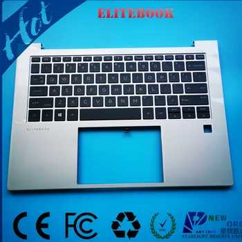 Američko-engleska tipkovnica za laptop sa držačem za ruku sklop za HP ELITEBOOK 840 845 1040 G9 serije 830 835 G9 s pozadinskim osvjetljenjem SLIVER N09726-001