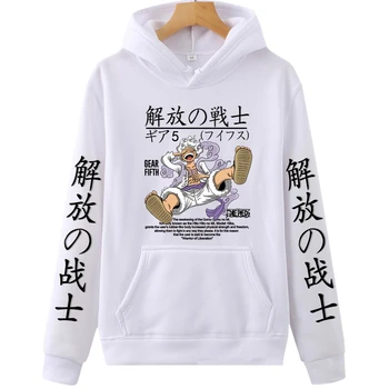 Anime One Piece majica sa kapuljačom Luffy Sun God 2022 Majice s po cijeloj površini u manga stilu, jesenski majica u stilu харадзюку