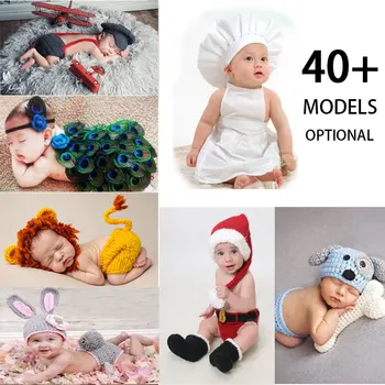 Crothet rekvizite za snimanje fotografija novorođenčeta pleteni pribor za fotografije Kostim za male dječake i djevojčice fotografija novorođenčeta 42 Model dodatno