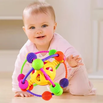 Dodir lopte za dječje igračke 0-12 mjeseci beba uči puzati Igračka Teksturom zaslon osjetljiv na loptice za masažu Razvija Igračke zvečka za osjetila