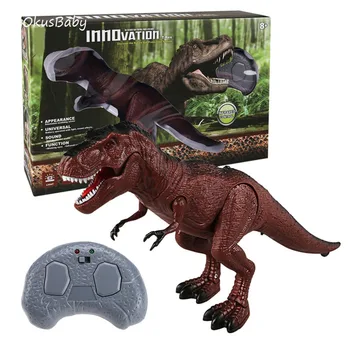 Električni Dinosaur S Daljinskim Upravljanjem, Тираннозавр Rex Triceratops, Električna Simulacija Igračke Za Životinje Sa Led Očima i Otvorenim Ustima