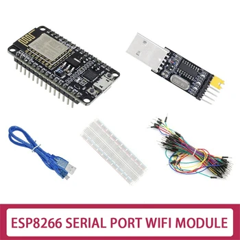 ESP-12E ESP8266 CP2102 Nodemcu Lua V3 WIFI Naknada za razvoj + Modul za USB na serijski port + Prototyping naknada + 65 jumper + USB kabel
