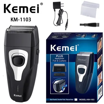 KEMEI Kemei shaver KM-1103 поршневая aparat za brijanje s dvostrukom mrežom, nož s uljanom glavom, punjiva, plug and play