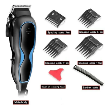Kemei Profesionalni trimer za kosu električni aparat za brijanje rezač brijač stroj za šišanje kose 220-240 v Moćan stroj za šišanje tijela Muška frizura
