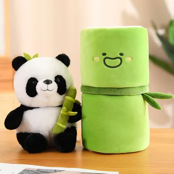 Mekana igračka Imitacija bambusa cijevi Panda jastuk lutka Slatka imitacija бамбукового čvor