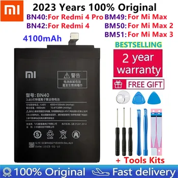 Original Bateriju BN40 BN42 BM49 BM50 BM51 Za Xiaomi Redmi 4 Pro Prime 3G RAM 32G ROM Izdanje Redrice 4 Redmi4 Mi Max Max2 Max3