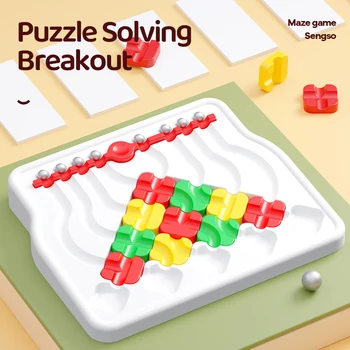 Puzzle igra SENGSO Maze Graditi Bolju Pjesmu Za igre s loptom, Multiplayer Igre, Dječje Igračke-slagalice Kvalitetne Dječje Igračke