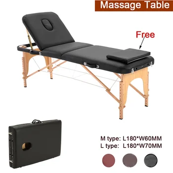 Sklopivi stol za masažu Masaža noćenje s 3-x sklopivi masažna krevet stol za masažu masaža stolica stol za Masažu za trepavice