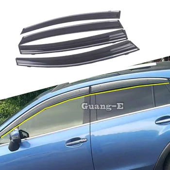 Torbica za auto, plastični prozor staklo, vjetar vizirom, zaštita od kiše/sunca, istrujna ručka, okvir, svjetiljka, 4 kom. za Subaru XV 2012 2013 2014 2015 2016 2017