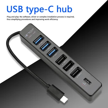 USB razdjelnik za brzi prijenos podataka, tanak USB hub za prijenos podataka, računalna oprema uredski pohranu