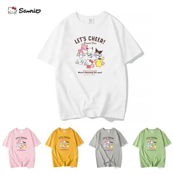 Velike dimenzije, Sanrio, majica od 100% pamuka, Kawaii, slika 