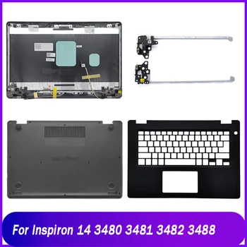 Za Dell Inspiron 14 3480 3481 3482 LCD displej za laptop, držač za ruke, donje kućište, petlje, A C, D, telo, crna, srebrna boja