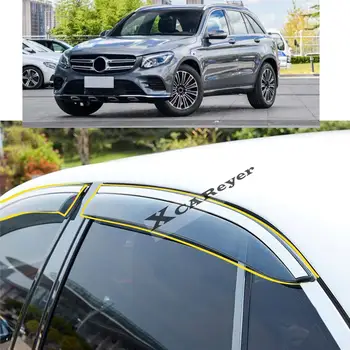 Za Mercedes Benz GLC X253 2016 2017 2018 2019 Naljepnica Za Polaganje Karoserije Vozila Plastični Prozor Staklo Vjetar Vizir za Zaštitu Od Kiše/Sunca oduška