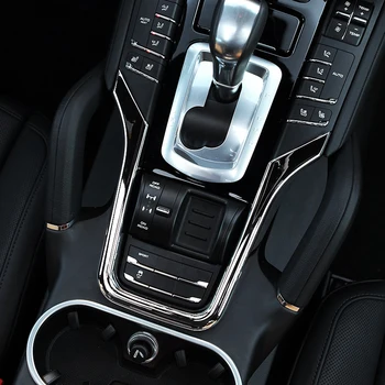Za Porsche Cayenne 2011-17 auto oprema Središnja konzola mjenjač ploča sa šljokicama ukrasnih traka završiti auto oznaka