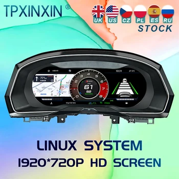 Za Volkswagen Passat B8 CC Linux Digitalni Auto-Klaster LCD Kontrolna Ploča Kontrolna Ploča moćni Multimedijski Player Carplay