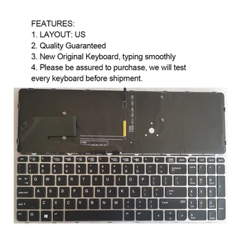 Zamjena tipkovnice prijenosnog računala HP EliteBook 755 G3 850 G4 u srebrni okvir