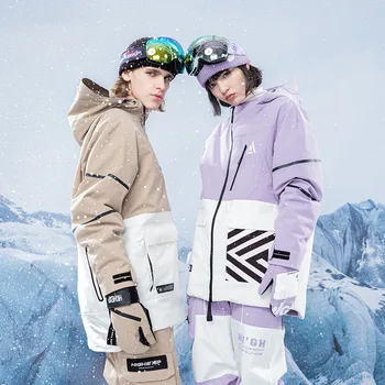 Zimska škola jakna Muške ski odijelo утолщенная ženski ulični jakna za snowboard toplo ветрозащитное непромокаемое slobodno zimski kaput s kapuljačom