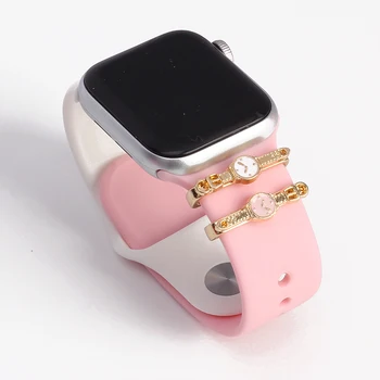 Ženski Nakit Privjesci za Apple Watch Silikon Remen, Dekorativni Nokti s Lukom, Pribor za Samsung Galaxy Watch