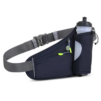 1/2/3 sportska torba za hidrataciju, reflektirajućim remen, prozračna zona za kampiranje, za sprint, za mobilni telefon, ključ, držač za boce s vodom, crna