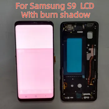 100% Originalni Displej Za SAMSUNG Galaxy S9 G960F LCD zaslon osjetljiv Na Dodir s9 Digitizer rezervni Dijelovi Za Popravak, S Okvirom, Sa sjenom od opekotina