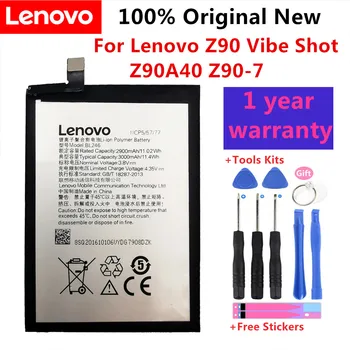 100% Originalni Novu Bateriju Za Lenovo Z90 Battery BL246 Lenovo Vibe Shot Battery Z90A40 Z90-7 baterija baterija baterija baterija Baterija telefona je kapaciteta 3000 mah
