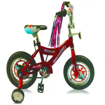 12-inčni biciklistička stalak s okvirom BMX S-Type, jednodijelni кривошип, kromirani naplatci, gume za bicikl - crvena