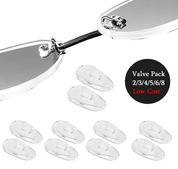 2/3/4/5/6/8 Parova nosni obloge za rimless za naočale Oakley Penchant OX3214, Transparentan Prijenosni obloge za nos - Vrijedne pakiranje