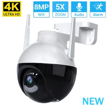 4K 8MP IP Kamera 5xZoom S Pronalaženjem osoba Cctv Kamera WiFi Outdoor Kamera u Boji za Noćni Vid Za zaštitu