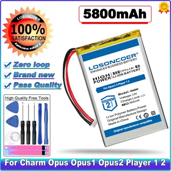 5800 mah 804880 Baterija za Charm Opus 1S 1 Opus1 Opus2 Player 2 Litij-Polimer Baterija Zamjena Linija 4 + Utikač