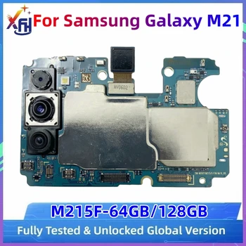 64 GB, 128 GB i Matična ploča PCB Modul Za Samsung Galaxy M21 SM-M215F Разблокированная Matična ploča Logička Ploča S procesorom Exynos 9611