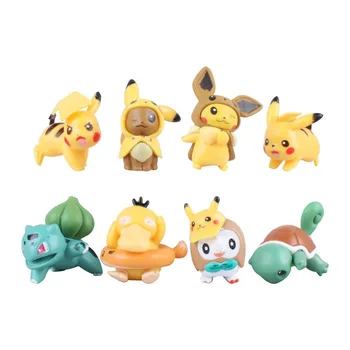 8 vrsta pokémona, originalna figura Tomy, model lutke, igračke, zbirka pokemon Pikachu, dječji rođendanski poklon, Pikachu