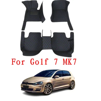 Auto-Tepisi Za Golf 7 MK7 2018 2019 2017 2016 2015 2014 2013 Auto Stil Interijera Zaštitne Presvlake, Tepisi Za vw Volkswagen