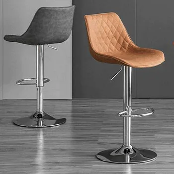 Bar stolica, moderan, jednostavan za podizanje rotirajući bar stolica sa naslonom, jednostavan luksuzni dom visoke stolice, bar stolica, bar stolica