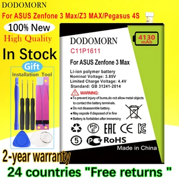 Baterija DODOMORN C11P1611 Za ASUS Zenfone 3 Max Z3 MAX/Pegaz 4S Max Plus M1 ZB570TL ZC520TL PegASUS 3x008 + Broj za praćenje
