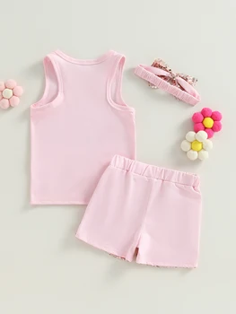 Blještavo roze godina komplet za djevojčice, majica sa šljokicama, kratke hlače i povez za glavu - savršen poklon princezi za rođendan