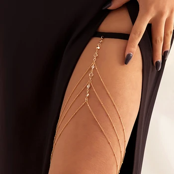 Boem je slojevito lanac s кисточками za noge za žene, moderne, seksi tijelo nakit, pribor za fest, obalni odmor, elastična nakit