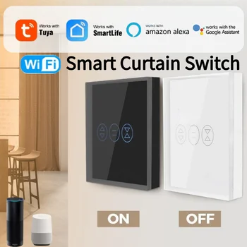 CORUI Tuya WiFi Smart Touch Window Roller Shutter Switch sjenila EU, SAD, Brazil, upravljanje aplikacijom za Smart Life Alexa Google Home Assistant