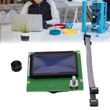 Dodatna oprema za 3D pisača 12864 LCD zaslon Inteligentna upravljačka ploča s kabel za zaslon pisača Ender3 CR10